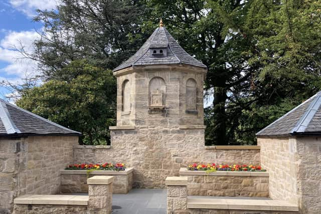 The dovecote or doocot in Dollar Park restored thanks to the park's Friends group. Pic: Contributed