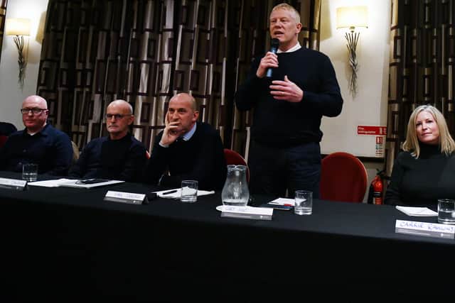 Ex-director of football Gary Holt speaking at October's now-infamous fans' Q&A (Pic: Michael Gillen)
