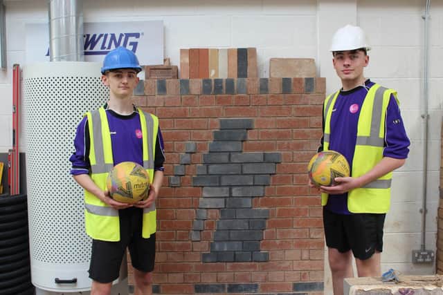 FVC's footballing video stars Andrew Hall and Daniel McCabe (Picture: Submitted)