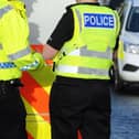 Police officers attended at the incident in King Street, Stenhousemuir