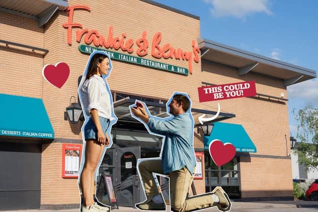 Frankie & Benny's is offering customers the chance to win a free engagement party.