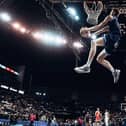 Falkirk Fury ace and Caledonia Gladiators star Murray Hendry in action at the BBL Play-Off Final Dunk Trophy (Photo: British Basketball League)
