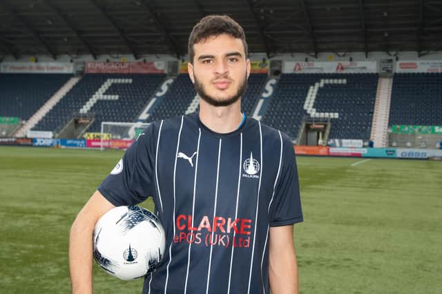 Ernaldo Krasniqi has signed for the Bairns on loan from Huddersfield Town (Pic: Ian Sneddon)