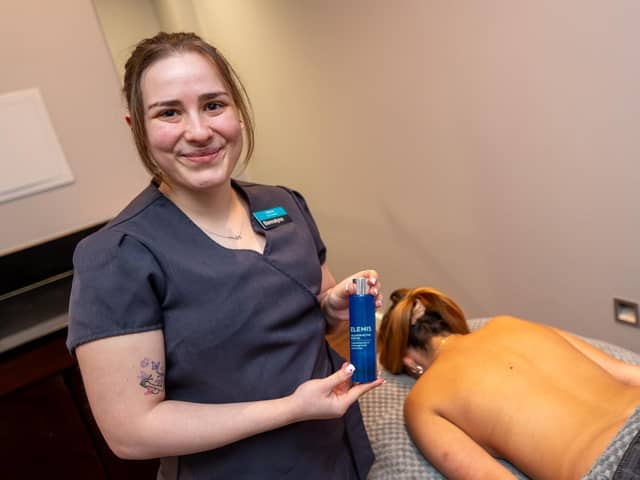 Spa therapist Sabrina
