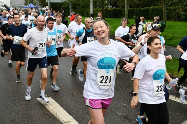 Runners were still smiling during last year's event. Pic: Michael Gillen