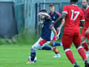 Jordan Allan nets the equaliser from Scott Honeyman's cutback (Pics: Michael Gillen)