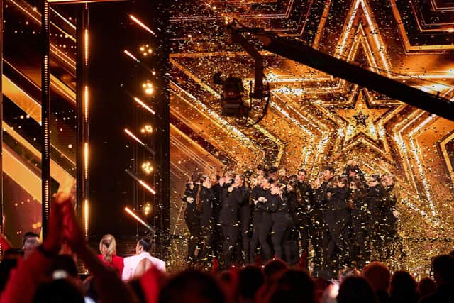 Unity are through to the semi-finals after Simon pressed the golden buzzer for the second time.  (ITV)