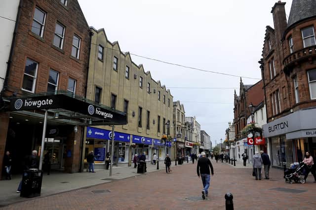 Falkirk High Street was just one of the Scottish shopping precincts which suffered dismal month for retail sales in March