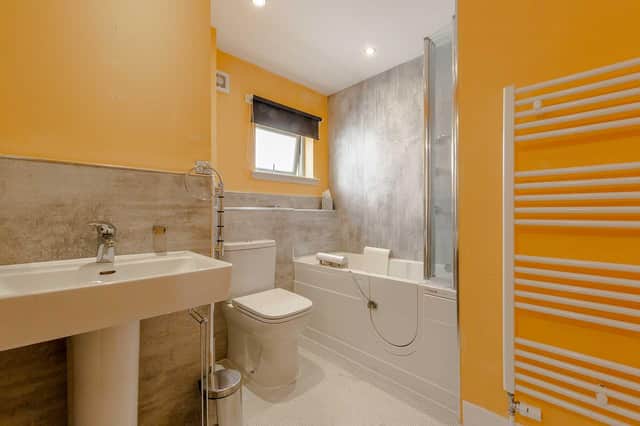 The bathroom.