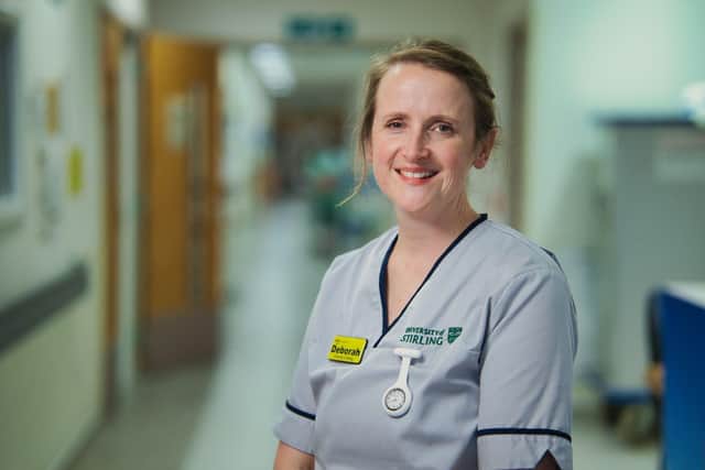 Deborah Veitch switched her office job for a career in nursing.