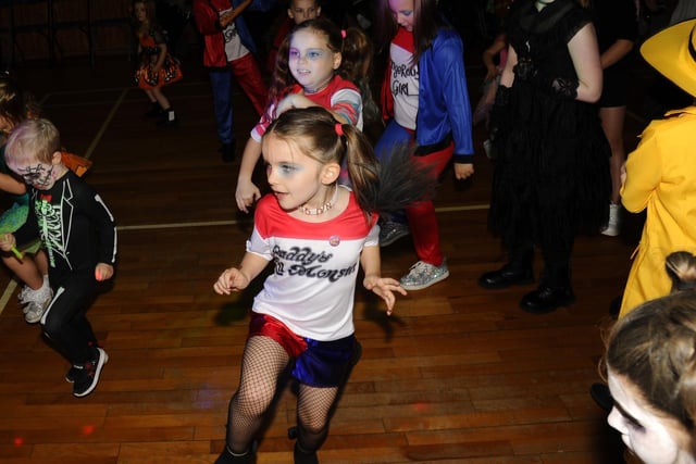 The Hallowe'en party featured dancing and games.