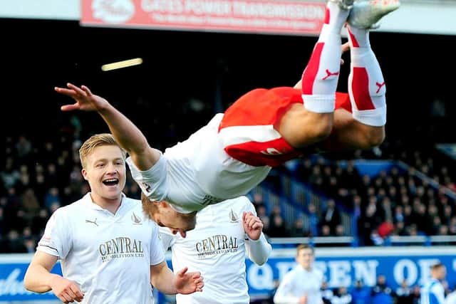 The midfielder also had some of most extravagant goal celebrations when he was at the Bairns