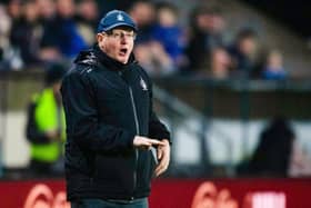 FALKIRK, SCOTLAND - JANUARY 31: Falkirk manager John McGlynn during a William Hill Championship match between Falkirk and Livingston at The Falkirk Stadium, on January 31, 2025, in Falkirk, Scotland, (Photo by Sammy Turner / SNS Group)