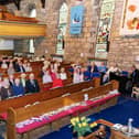 The congregation at Bonnybridge St Helen's Parish Church celebrated 35 years since the union of two congregations at the weekend.  (Pics: Michael Gillen)