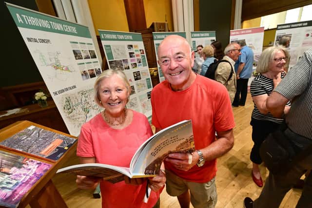 Sylvia and Sandy McPhee at the Falkirk Town Centre Masterplan Event. (Pic: Lisa Evans/Falkirk Council)