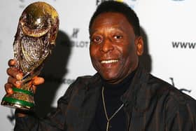 Three-time World Cup winner, Brazilian great Pele. (Pic by Robert Cianflone/Getty Images)