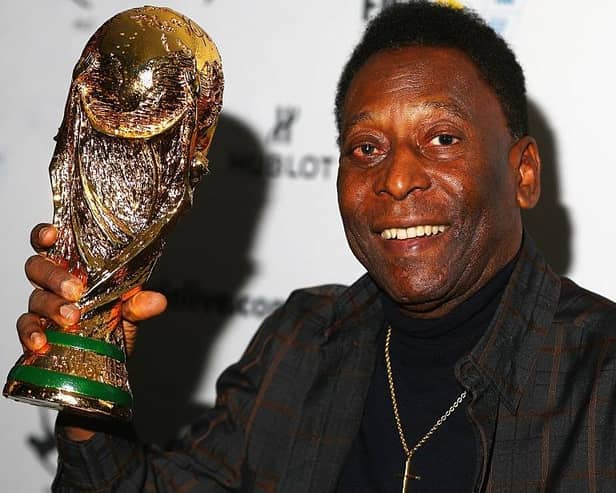 Three-time World Cup winner, Brazilian great Pele. (Pic by Robert Cianflone/Getty Images)