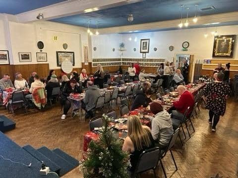 The Community Christmas dinner which took place in the Masonic Hall in Grahams Road, Falkirk. Pic: Contributed