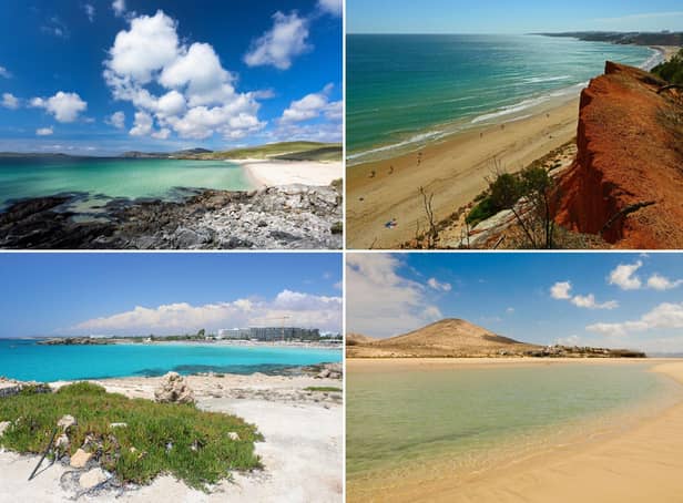 Four of the best beaches in Europe, according to TripAdvisor.