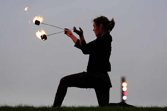 Fire and Light at The Helix. Pyro Celtica.