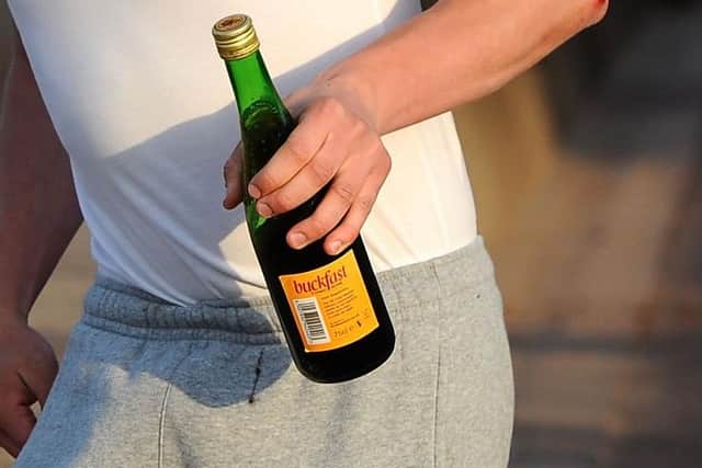 McFarlane turned up to a court-ordered social work appointment with a bottle of Buckfast
(Picture: Michael Gillen, National World)