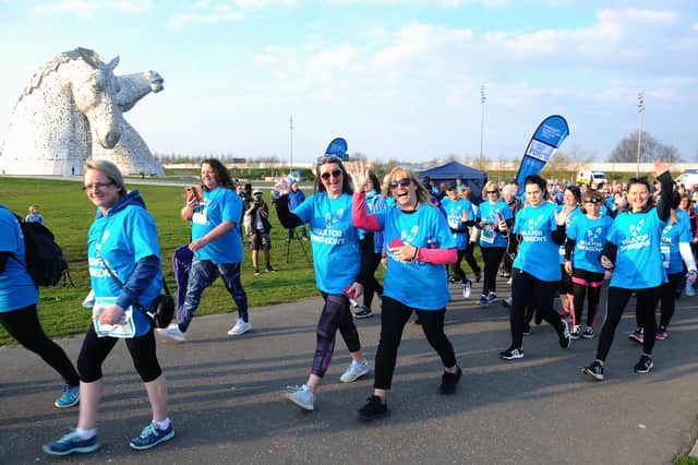 The Walk for Parkinson's is back at the Helix for the first time since 2019 after last year's event was cancelled. Picture: Michael Gillen.