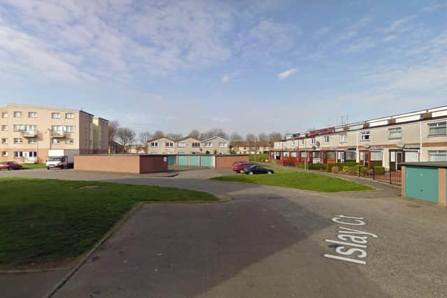 Islay Court, Grangemouth where the attack took place picture: Google images