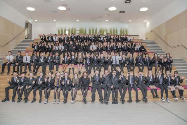 The 80 first year pupils who will have the school to themselves for the first year!