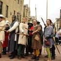 In recent years re-enactment groups have brought history to life on Falkirk High Street as part of the Battle of Falkirk 1298 commemoration events. (Pic: Alan Murray)