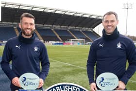 Falkirk's Lee Miller and, right, David McCracken have been named as Scottish League One's managers of the month for November. Photo: Ian Sneddon