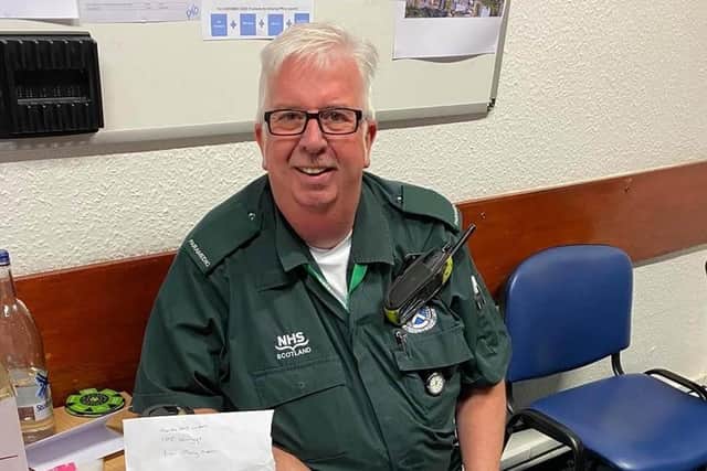 Rod Moore spent 40 years with the Scottish Ambulance Service and died on November 21, 2020, aged 63. Pic: Contributed