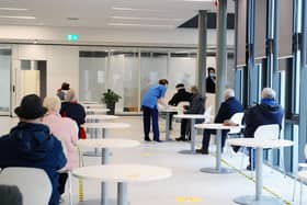 New Covid vaccination clinics are being set up to replace Forth Valley College's Falkirk, Stirling and Alloa campuses as the sites prepare for the return of students ahead of the new 2021 term. Picture: Michael Gillen.