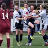 Stenhousemuir and Falkirk have both earned promotion to the SWF Championship (Pictures by Ger Harley & Alex/Sportpix/SWF)