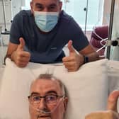 Bob and Stewart Beveridge - nurse Stewart performed CPR on his father to save his life