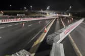 The new automated barriers deployed to the south of the Queensferry Crossing.  (pic: BEAR Scotland)