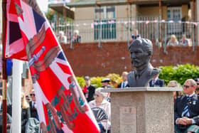The event took place on the first anniversary of the memorial bust for John "Mac" McAleese being unveiled
