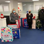 Staff at Grangemouth engineering consultancy firm Doosan Babcock collected Christmas presents for underprivileged schoolchildren. Contributed.