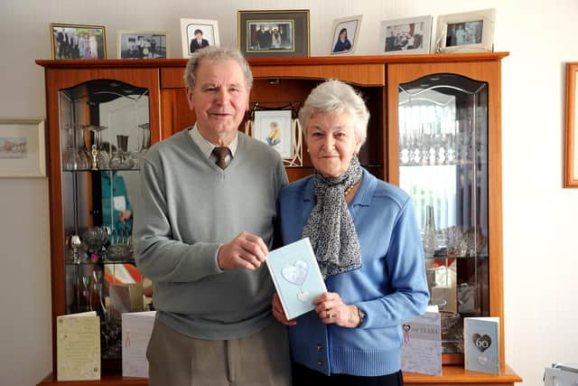 John and Maida Martin on their Diamond wedding anniversary in 2012