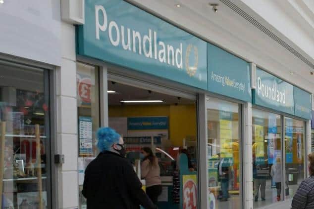 Poundland in The Howgate Shopping Centre, Falkirk is being placed into a period of 'hibernation' due to coronavirus lockdown restrictions and a drop in footfall. Picture: Michael Gillen.