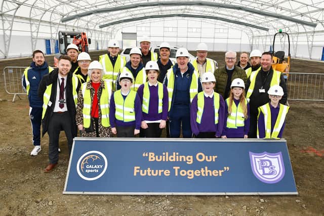 Beancross Primary School P6 pupils were taken on a tour around the massive LK Galaxy facility as part of their Building Our Future Together project (Picture: Michael Gillen, National World)