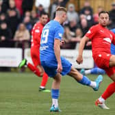 Sean Mackie in action last time out in Kelty (Photo: Michael Gillen)