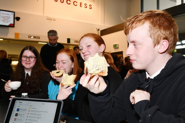 Pupils can enjoy free cereal, bagels and toast before heading to the classroom.