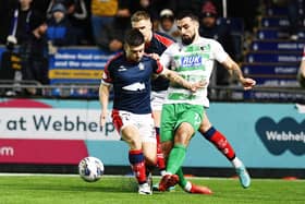 Falkirk ace Leon McCann is hoping to earn a new deal (Photo: Michael Gillen)