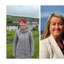 Labour candidate Claire Aitken (left) and SNP candidate Carol Beattie are standing in the Falkirk South by-election.