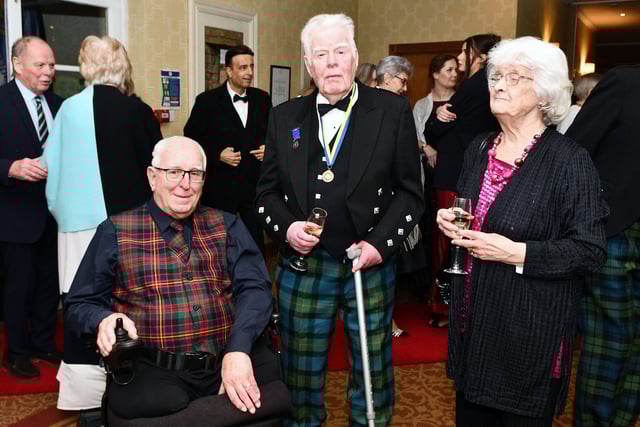 Guests looking forward to an entertaining evening.