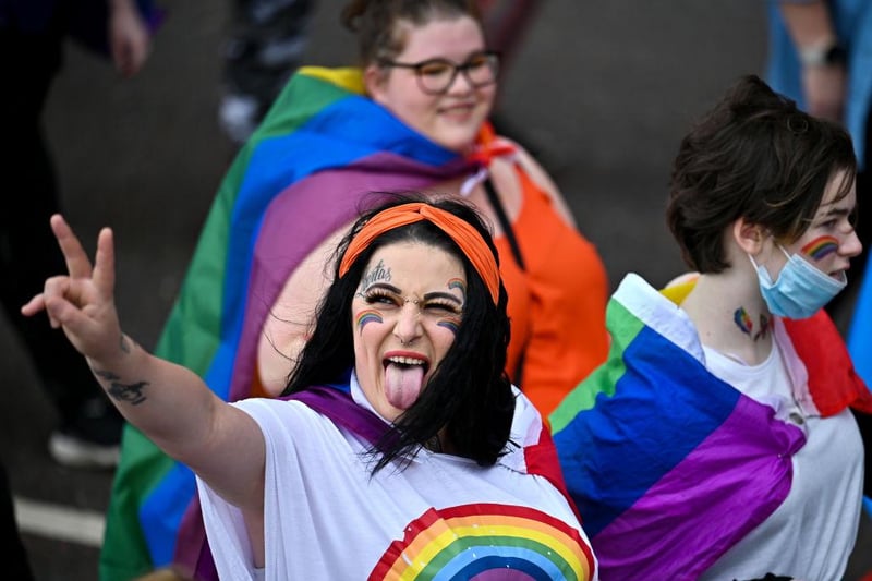 Thousands of people took part in the parade.