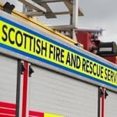 Fire crews attended at the scene to deal with the blaze. Picture: Submitted