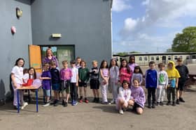 St Margaret's Primary P5 pupils hold Purple Day for Crohns & Colitis