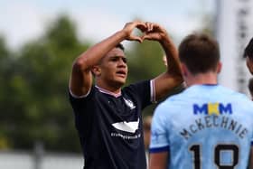 Juan Alegria was a fans' favourite despite his short time at the Bairns (Pics by Michael Gillen)