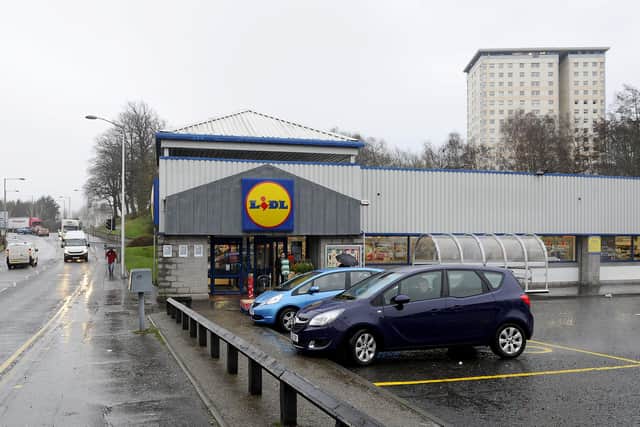 Lidl in Arnot Street, Falkirk. Picture: Michael Gillen.